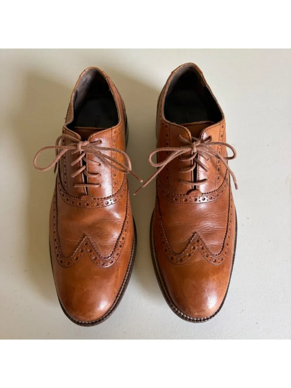 Cole Haan Williams Wingtip Oxford British Tan Men's US 8